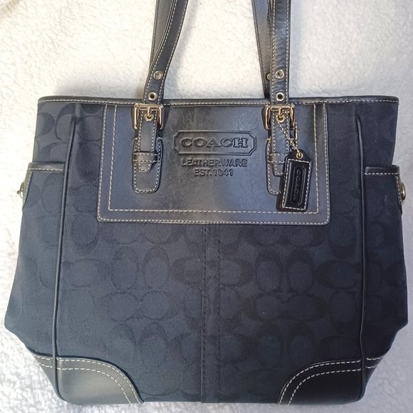 Coach Handbags - Coach Black Tote Bag EUC